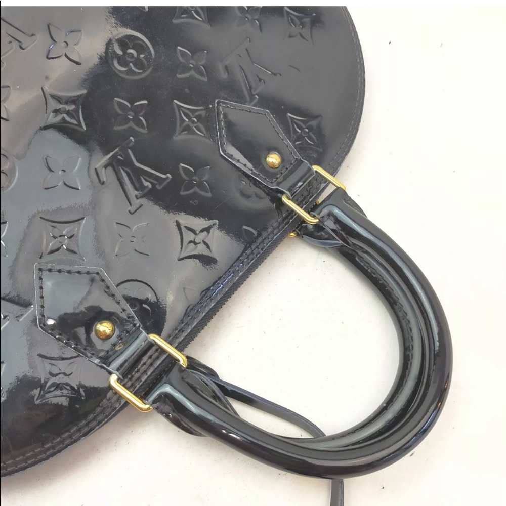 Louis Vuitton M91443 Alma PM Navy Blue Vernis Bag - Picture 10 of 16
